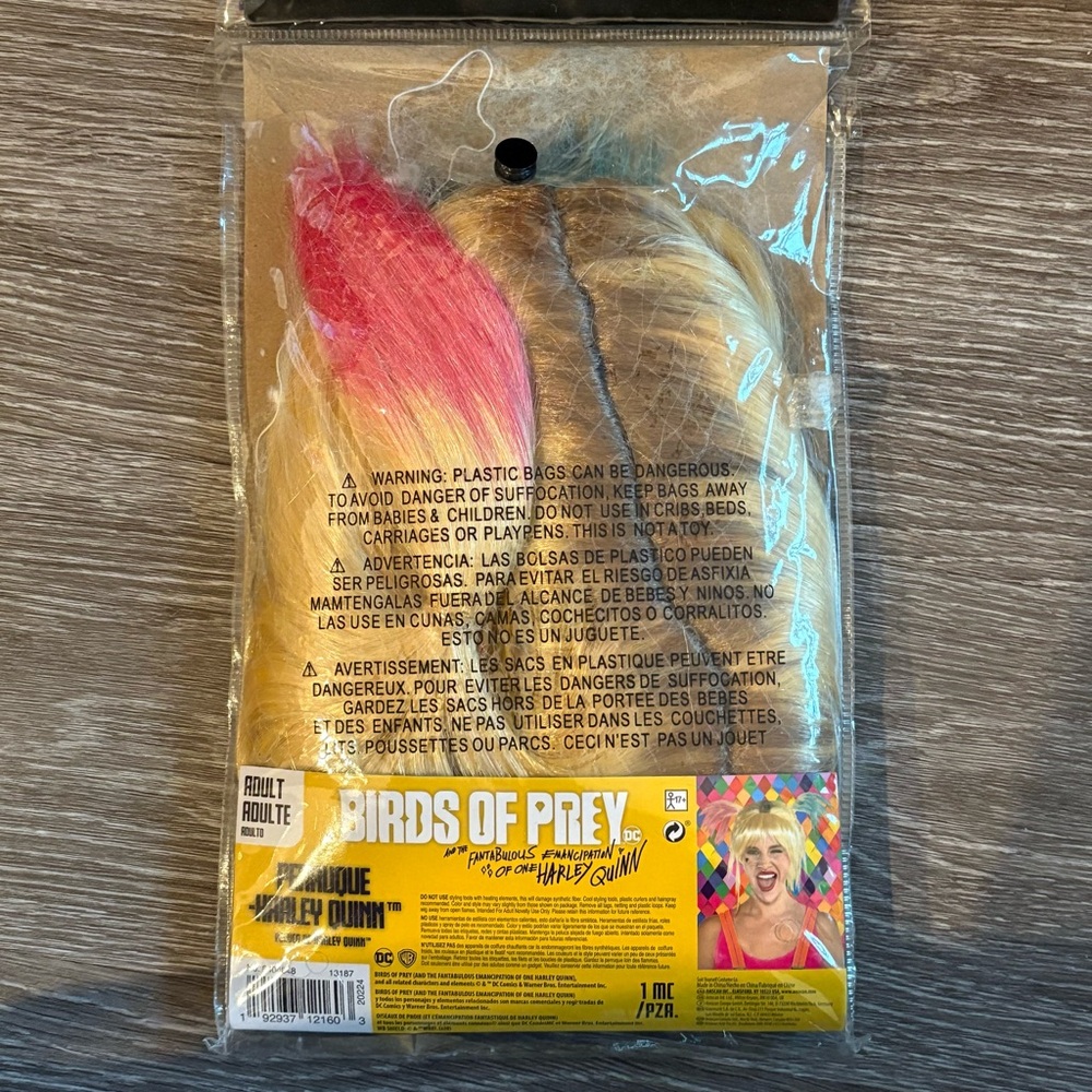 Harley Quinn Multicolor Wig - Picture 4 of 4